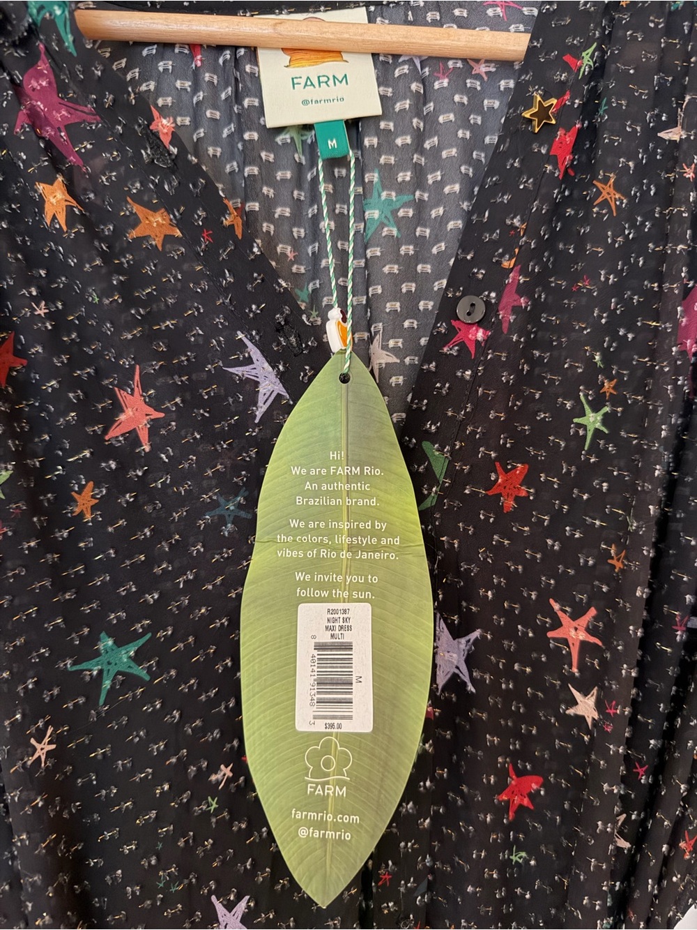 FARM Rio/ Anthropologie Night Sky Print Maxi Dress - Picture 5 of 6